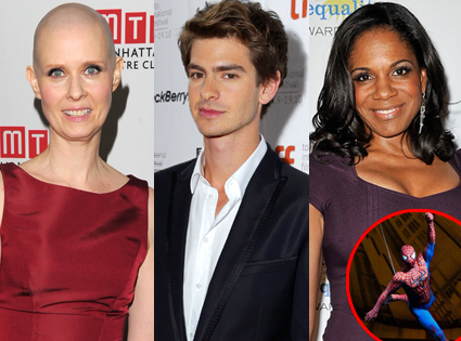 Cynthia Nixon, Andrew Garfield, Audra Mcdonald, Spiderman Turn off the Dark Cynthia Nixon, Andrew Garfield, Audra Mcdonald, Spiderman Turn off the Dark